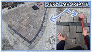 How To Install a Border To a Concrete Paver Project