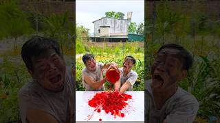 The two brothers are teasing each other in a super cute way 🍉🍉🍷🥤🍫🍦🐣🐄🐶👴👨‍🦳👶👴 #shorts #cute