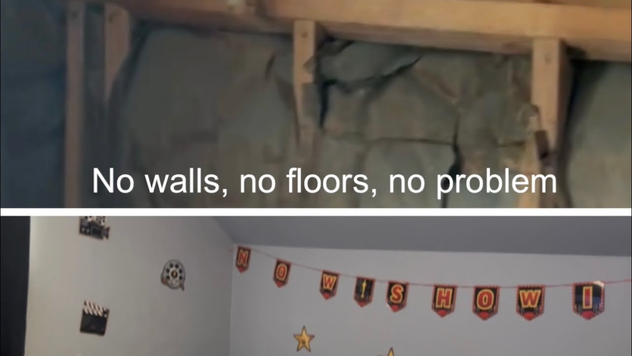 Dusty Rafters Turning dusty rafters into a cozy movie / gaming room DIY attic ...