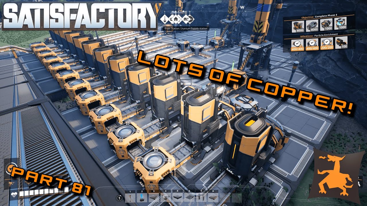That is a LOT of copper ingots! Satisfactory Ep81 YouTube