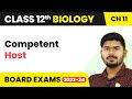 Competent Host - Biotechnology Principles and Processes | Class 12 Biology
