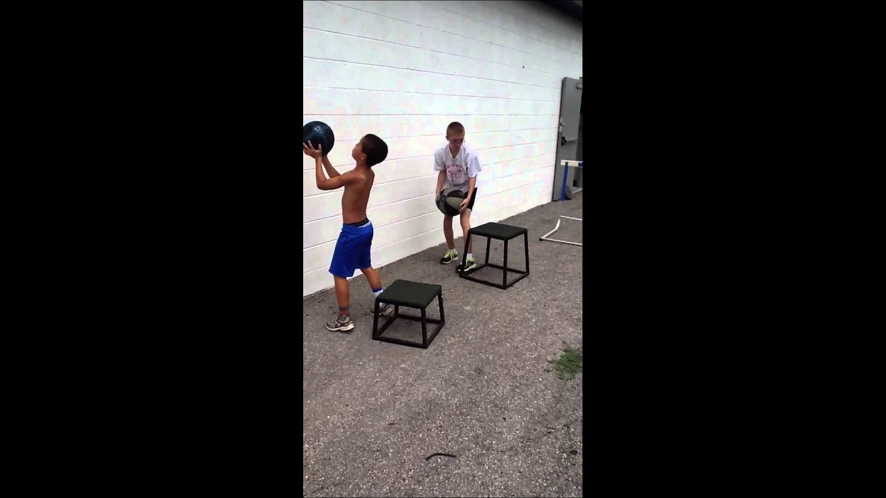 med ball wall toss YouTube