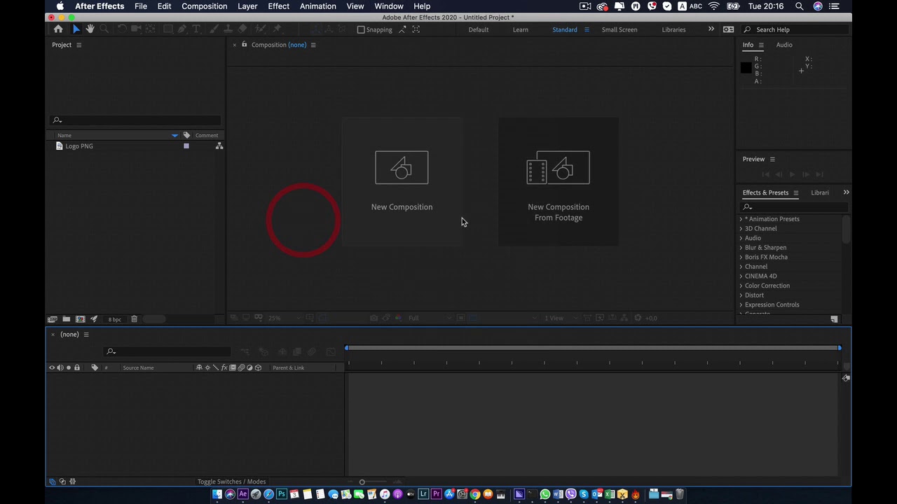 master after effect cc 2020 (lesson 1) - YouTube