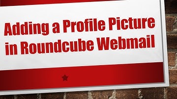 Adding a Profile Picture in Roundcube Webmail