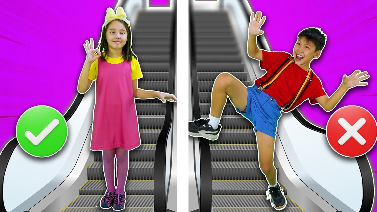 Escalator Safety Song | Hokie Pokie Kids Videos