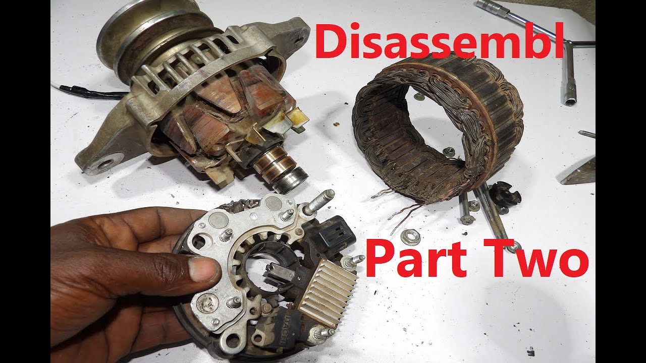 How to Disassemble a Car Alternator & How It Works Part 2 / የመኪና ዲናሞ ...