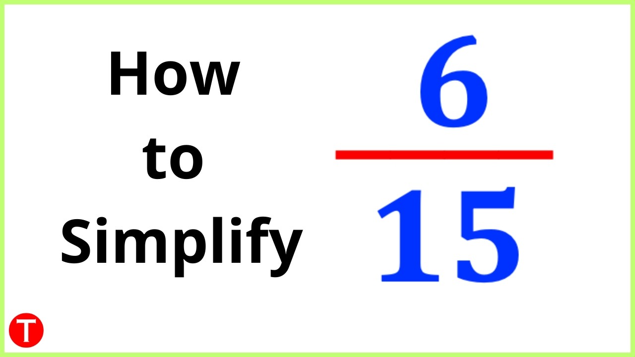 Упростите 6/15 до его простейшей формы.