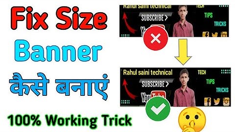 Fix Youtube Banner Kaise Banaye | How To Make Fix Size Banner | Channel Art Size problem Solve