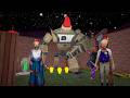 Robot Escape in Backyard | Granny Horror Gameplay