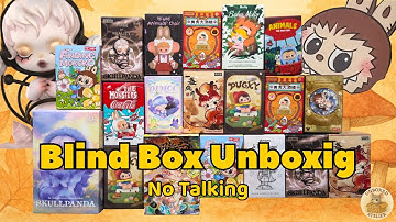 41 minutes of Pop Mart Blind Box ASMR | Relaxing No Talking | Mystery Surprise Toys Unboxing
