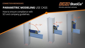 Parametric modeling with IDEA StatiCa