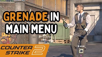 How to Equip Grenade in the Main Menu in CS2 (Agent with Molotov/Flashbang/Smoke/HE/Decoy) #cs2