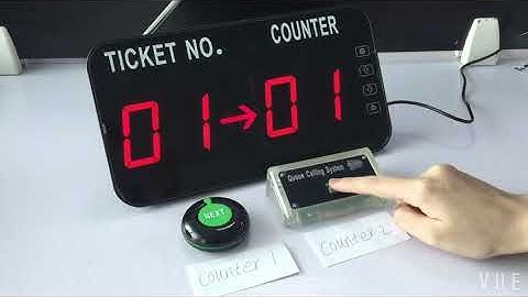 wireless queue call system K-C22 work with one key queue call button