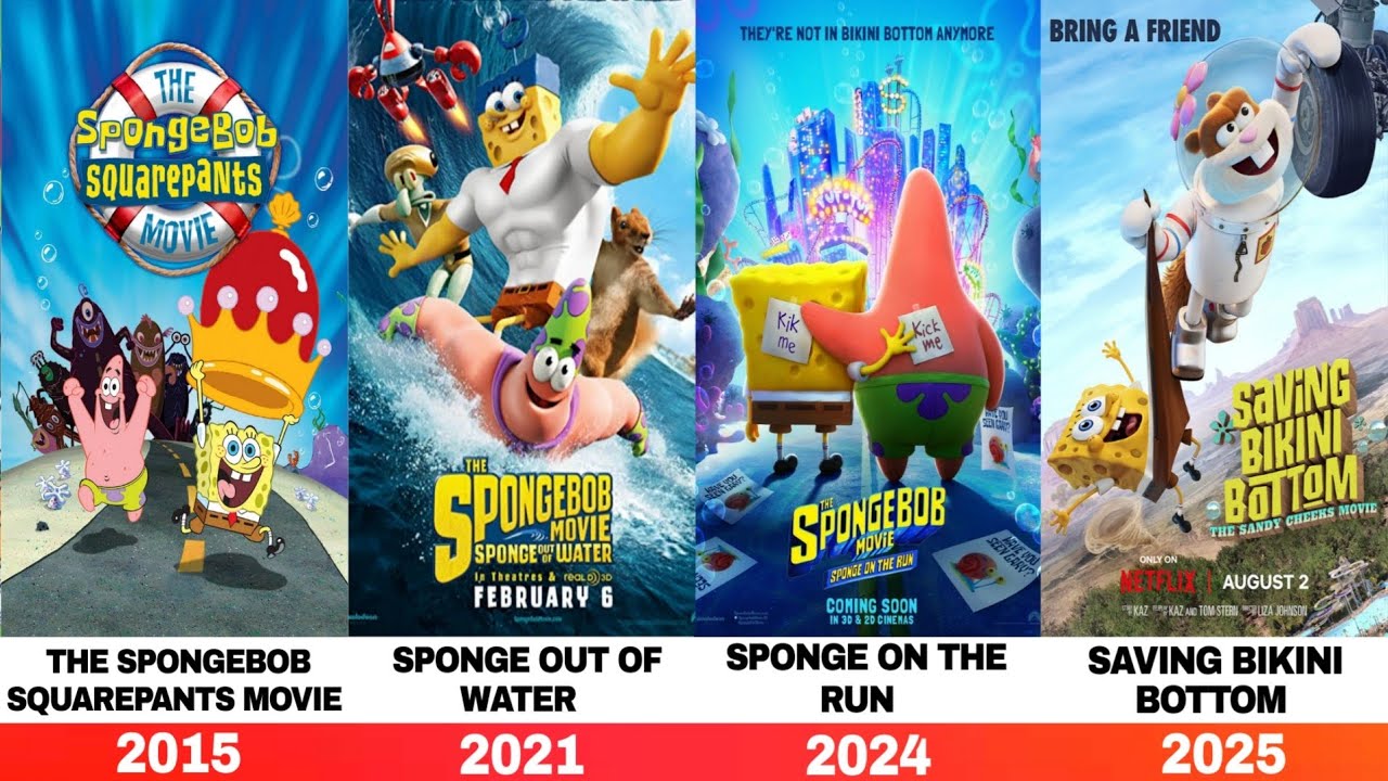 All SpongeBob SquarePants Movies, Sequels, Shorts & TV Specials 😱 | Complete Timeline (2004–2027)