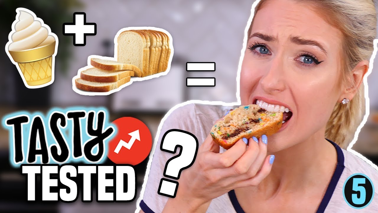 I Tried Tasty Buzzfeed 2 INGREDIENT ICE CREAM BREAD... Was it Any Good?! YouTube
