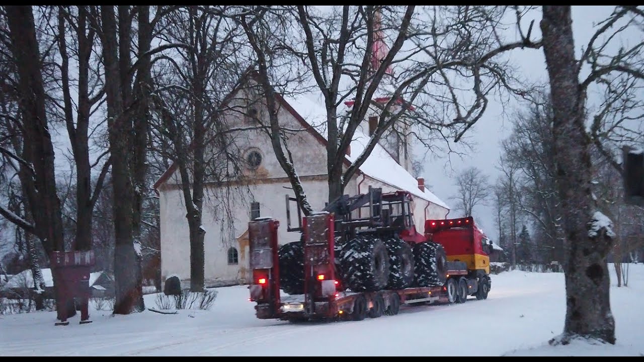 Homemade forwarder-uz jaunu objektu,to a new object,на новый объект