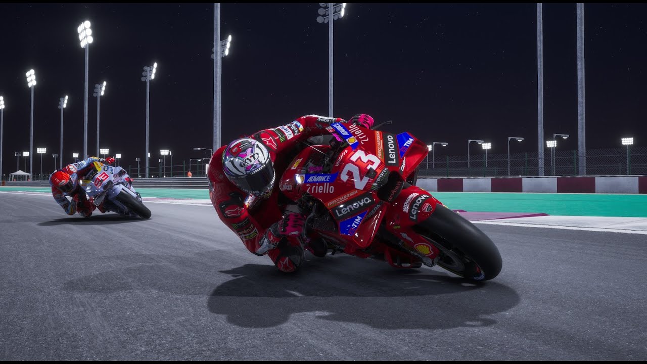 ENEA BASTIANINI VS MARC MARQUEZ MOTOGP DOHA QATAR 2024 SEASONS MOD TV ...