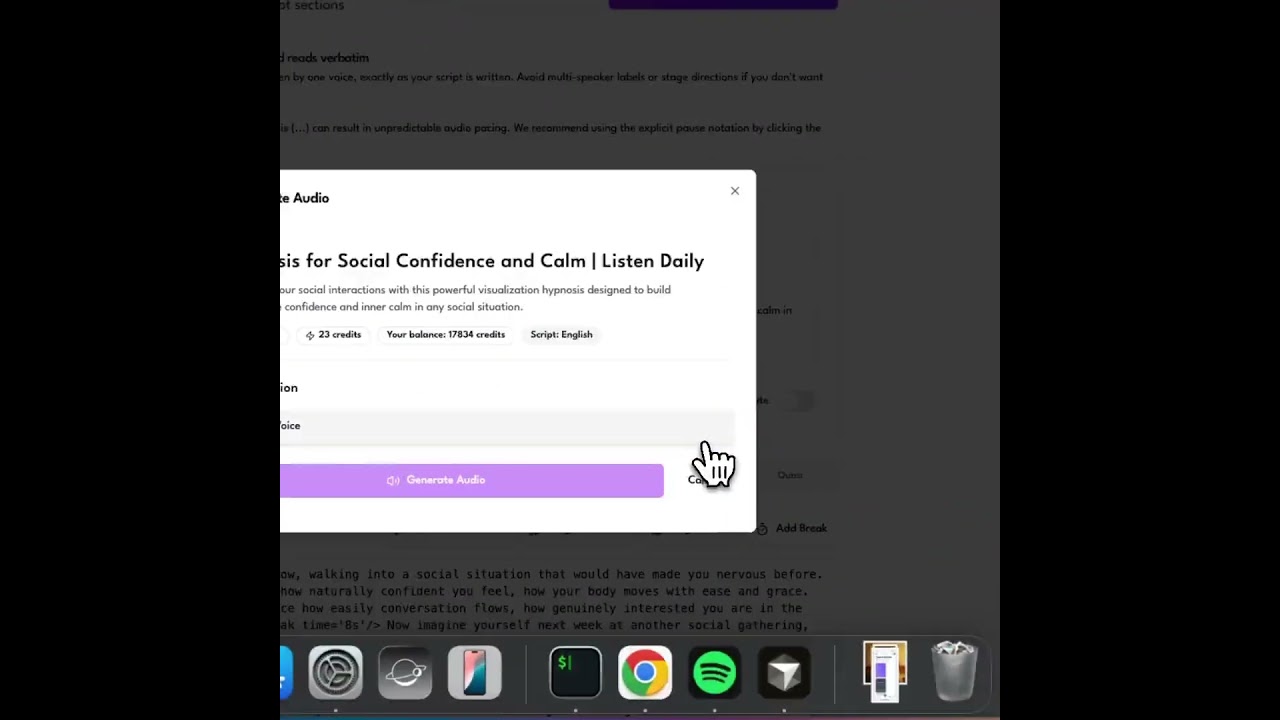 Hypnothera Tutorial - How to Create an Audio from Your Custom Self-Hypnosis Script Draft
