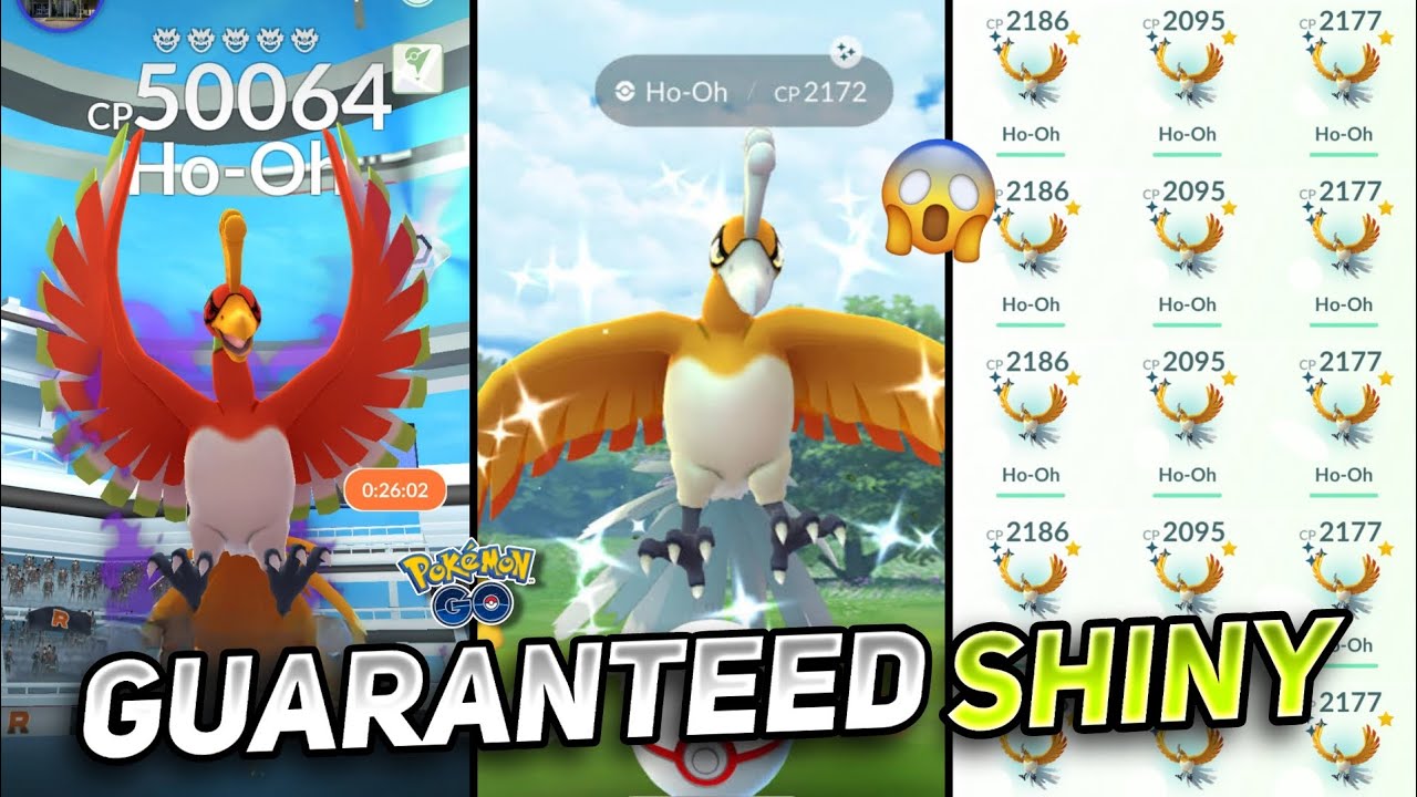 Pokémon Go - Shiny Ho-Oh ✨ - Échange 30 Jours Ou Nouvel Enregistrement