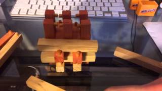 18 piece wooden block puzzle Made with Stop Motion on iPhone 5S.