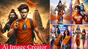 How To Create Instagram Viral 3D Ai Mahashivratri Image | Mahadev Bing Ai image Generator Tutorial