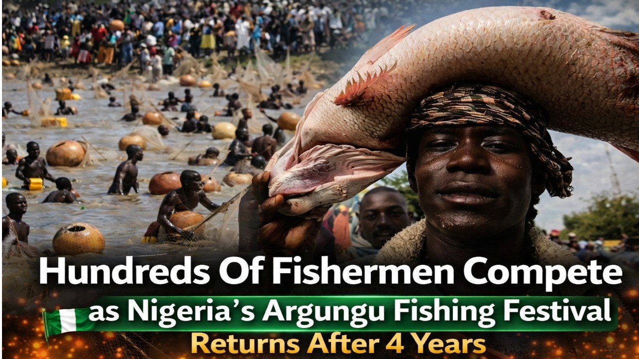 Сотни рыбаков соревнуются на возвращающемся после четырехлетнего перерыва нигерийском фестивале р...
