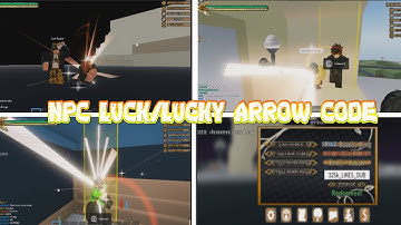 [YBA] USING NPC LUCK ON REDEEMED LUCKY ARROW CODE