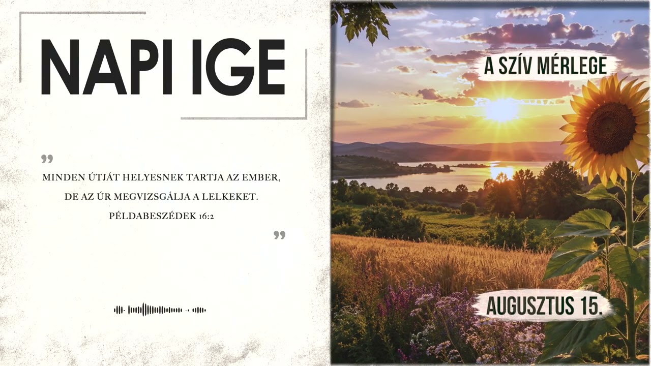 Napi IGE | A szív mérlege | 2026.08.15