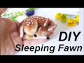 DIY NEEDLE FELT SLEEPING FAWN TUTORIAL KIT THE WISHING SHED