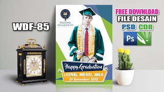 Tutorial #walldecor Foto #wisuda  Desain Kekinian dengan #photoshop dan #coreldraw - Free #psd cdr screenshot 2