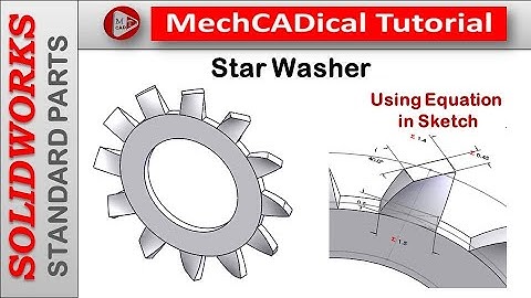 Star Washer - by using Equation in Sketch In SolidWorks