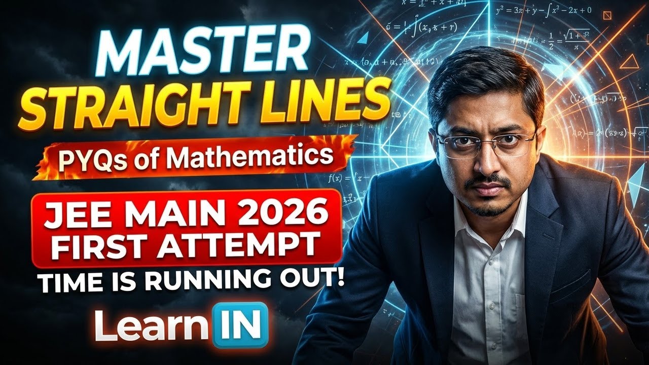 Straight Lines | PYQs of Mathematics | JEE Main 2026 First Attempt | LearnIN