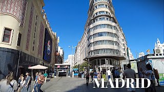 Exploring Callao, Sol and Ópera | Madrid Walking Tour | Spain | 4k 60fps HDR