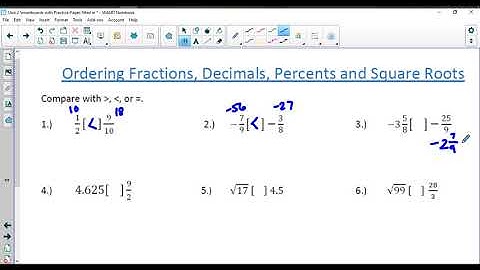 2.10 Calculator Skills, Absolute Value, and Ordering Practice Packet