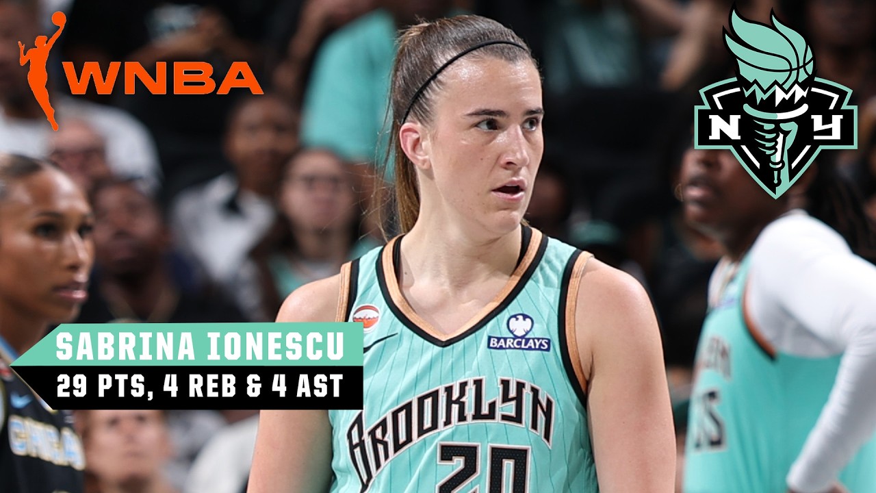 Sabrina Ionescu HEATER 🔥 LATE-GAME HEROICS in 29-PT night as Liberty take down Sky 👏 | WNBA on ESPN