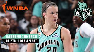 Sabrina Ionescu HEATER 🔥 LATE-GAME HEROICS in 29-PT night as Liberty take down Sky 👏 | WNBA on ESPN
