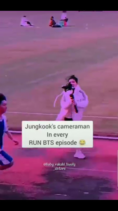 jungkook's cameraman in every run bts episode🤣 #bts #shorts