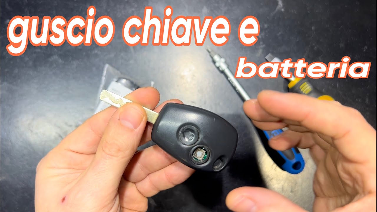 Sostituzione guscio e batteria su chiave Smart Dacia Renault Opel Nissan 