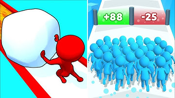 Snow Race 🆚 Count Master 3D Android IOS Walkthrough Mobile Gameplay BH1A
