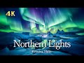 Aurora 4K Beautiful Northern Lights Relaxation Film With Calming Piano Music オーロラ mp3