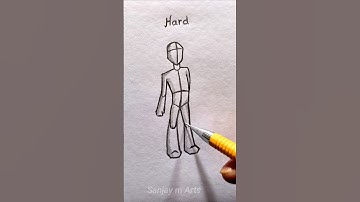 3つの方法でスティックマンを描く方法✏️ #drawing #tutorial #stickman #sketching #howtodraw #artist #fypシ