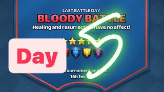 Empires & Puzzles Tourney : 5 ⭐️ Bloody🩸Battle ❌🍀🍀❌ Day-5