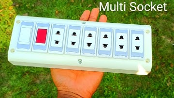 How to make an extension box II 6Sockets+1Swithes box wiring II Trending Extension box wiring  I
