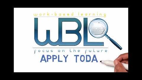 Why Work-Based Learning!