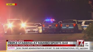 Triple stabbing at Raleigh sports bar early Monday morning