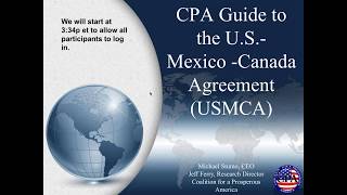 CPA Guide to the US-Mexico-Canada Agreement (USMCA)