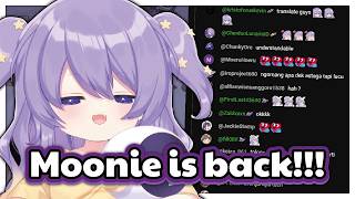 Baby Moona is back and chat still doesnt understand what she says
