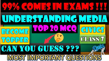 Paper Mein Aane Waale Questions | MCQ | Chapter 6 Understanding Media | Civics | Class 7 | Quiz |