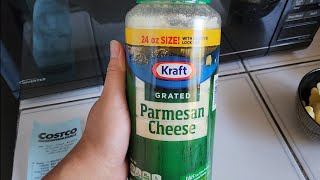Costco Sale Item Review Kraft Grated Parmesan Cheese 24 oz Size Taste Test