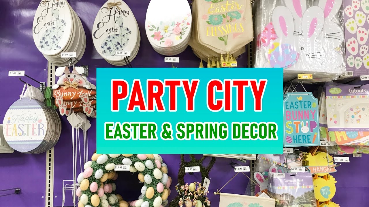 Party City Easter Decor Spring Decor 2020 Shop With Me Youtube